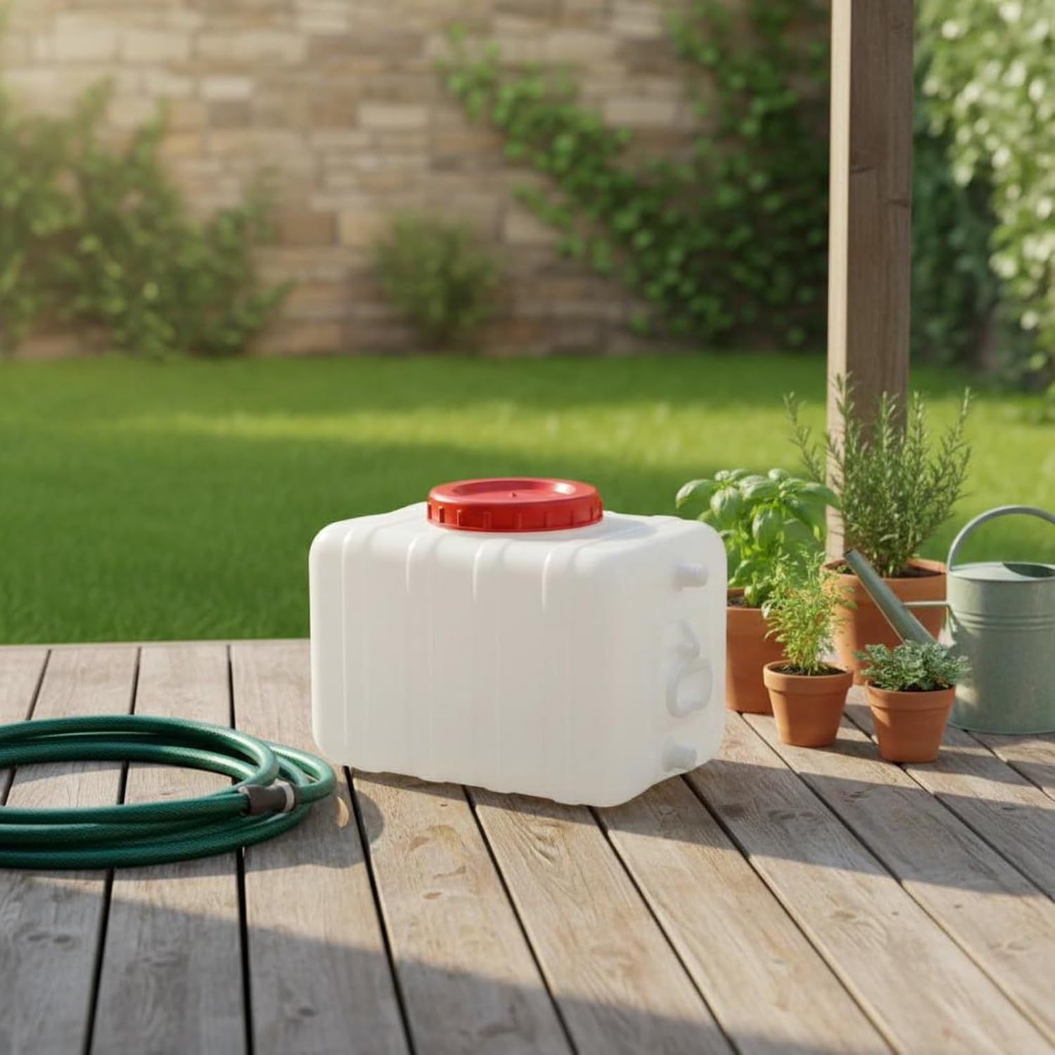 Food Grade Water Jug Thickened Material Rectangular Water Container Pressure Resistant for Outdoor
