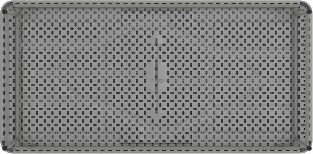 Flash Furniture Paige 4.93' Classroom Activity Table for School and Home, Heavy-Duty Rectangular Plastic Activity Table for Kids, Granite Gray