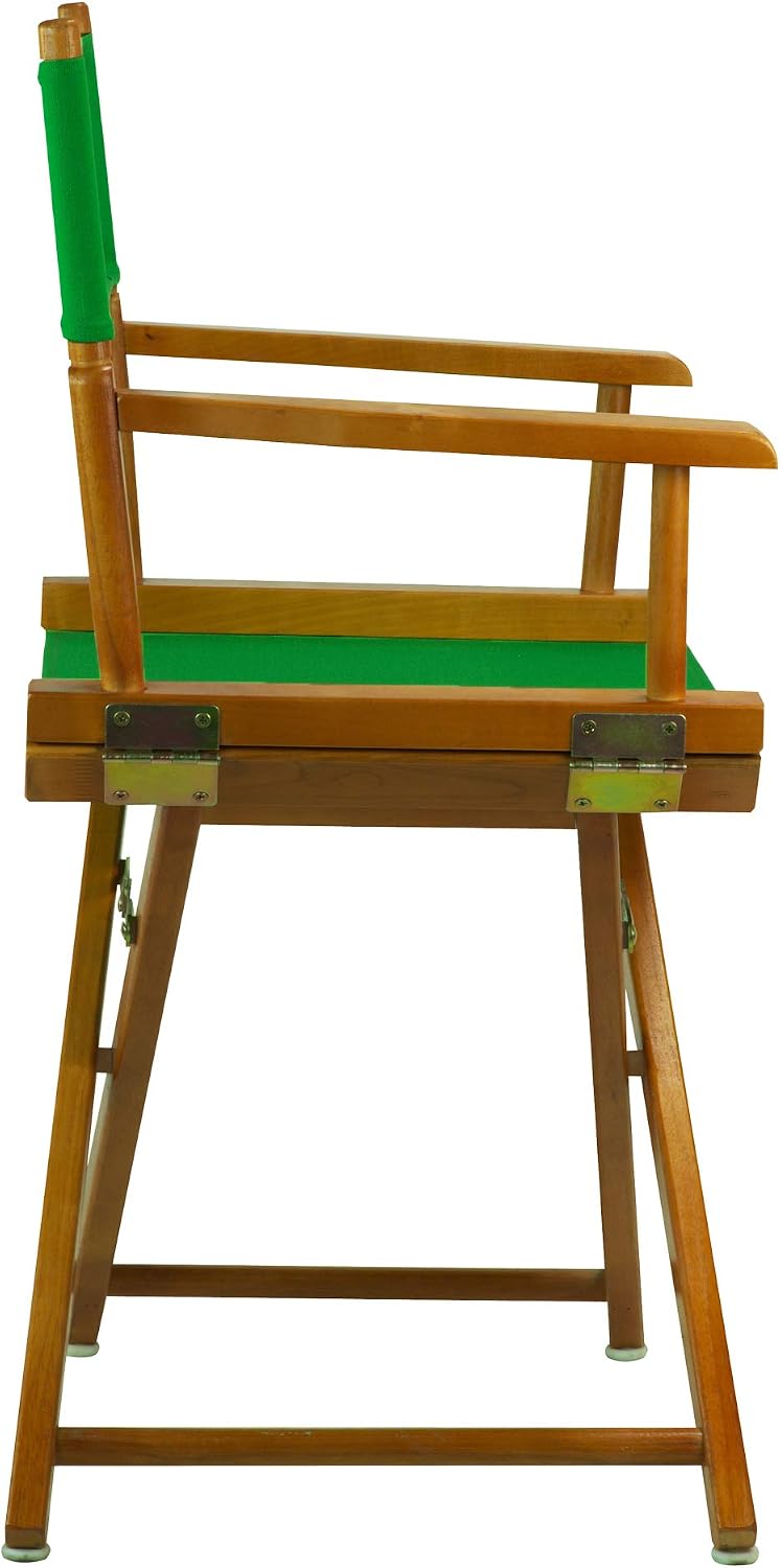 Casual Home Director's Chair ,Honey Oak Frame/Green Canvas,18" - Classic Height