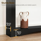 YATINEY Narrow Console Table, 5.9'' Thin Entryway Table, Behind Couch Table for Small Spaces, Small Farmhouse Hallway Table, for Living Room, Hallway, Foyer, Black CT19BK