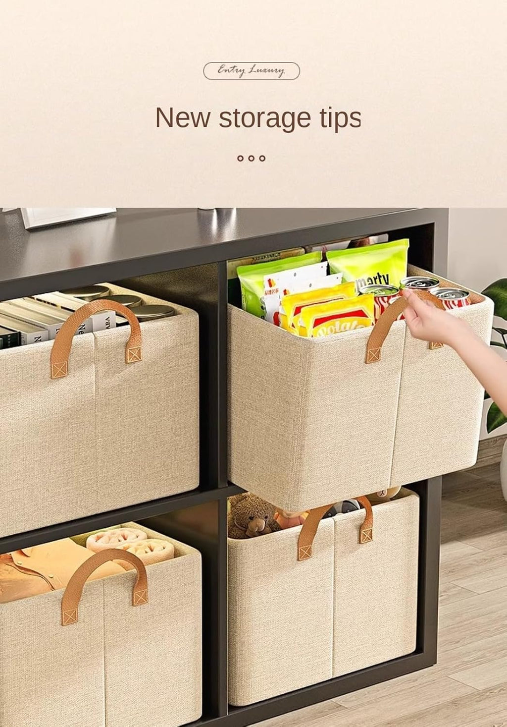 Storage Box, Home Organizing Box, Wardrobe Storage, Layered Artifact, Foldable Storage Basket