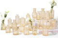 RUCKAE Glass Bud Vases Mini Flower Vase Small Vintage Vases for Centerpiece Table Wedding Decorations Home Decor Party(Gold 22 Pack)