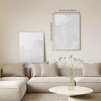 Framed Neutral Abstract Wall-Art Painting - Large Abstract Canvas Wall Decor 3D Curve Illustrations Hand painting for Living Room, Bedroom, Office - 2 Piece 28 x 40 Inch, Ready to Hang