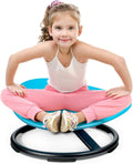 Sensory Spinning Chair for Autistic Kids, ADHD Autism Swivel Chair Training Body Coordination, Metal Base Non-Slip Sit and Spin Toys for Kids Gift