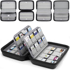 sisma 64 DS 3DS Switch Game Case Compatible with Nintendo Game Cartridges, Cards Holder Organizer Home & Travel Safekeeping Storage Case Carrying Bag