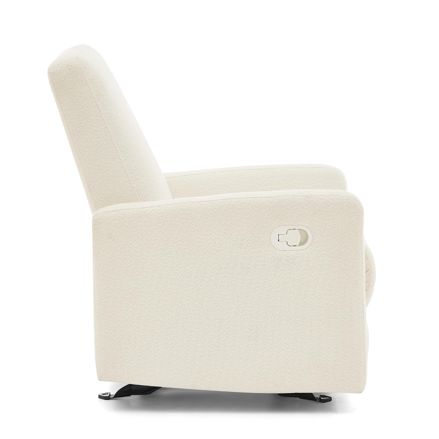 Delta Children Dove Recliner Chair – Manual Recliner with 2 Positions and Glide Motion - Greenguard Gold Certified, Pearl Boucle