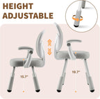 ERIYA Kids Desk Chair, Kids Study Chair,Height-Adjustable with Back Support, Ergonomic Design, Multifunctional for Study, Work & Dining – Ideal for Boys & Girls' Bedrooms & Schools