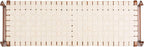 Safavieh Couture Home Dilan 47-inch White and -Light Brown Leather Weave Bench