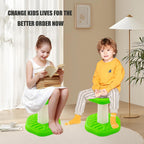 Fanboxk Active Chairs Kids Preschool Wobble Stool - Alternative Flexible Seating Balance Wiggle Stool for Classroom,Preschool,Kindergarten&Elementary School,Active Sensory Chairs,Ages3-8,Green(14in)