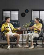 AutoFull M6 Gaming Chair with Climate Control Massage – Ventilated & Heated Seat, 3rd-Gen Active Lumbar Support, 360° Adjustable Armrests, Ergonomic Chair for Gamers & Home Office (Black)