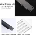 XLR HDMI Audio Rack Mount Panel, 1U D-Series Punched Metal HDMI Rack Mount Connectors for 19" Enclosure Server Computer Equipment Studio (8 Port, 1U)