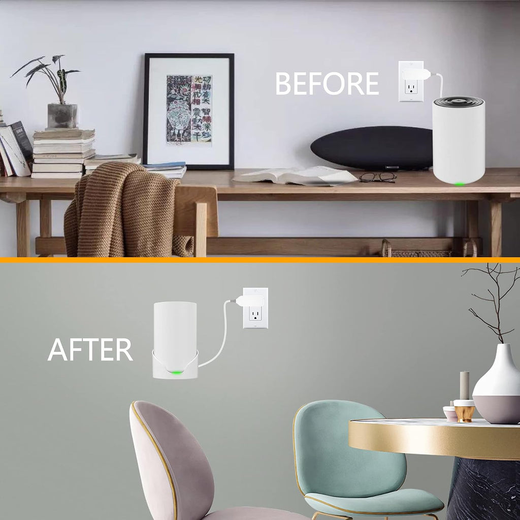 Wall Mount for TP-Link Deco X68/XE75/AXE5300 Mesh Wi-Fi 6 System | Space-Saving Wall Hanging Bracket Holder for Wi-Fi Booster, Cable Organizer Without Messy, Easy Installation