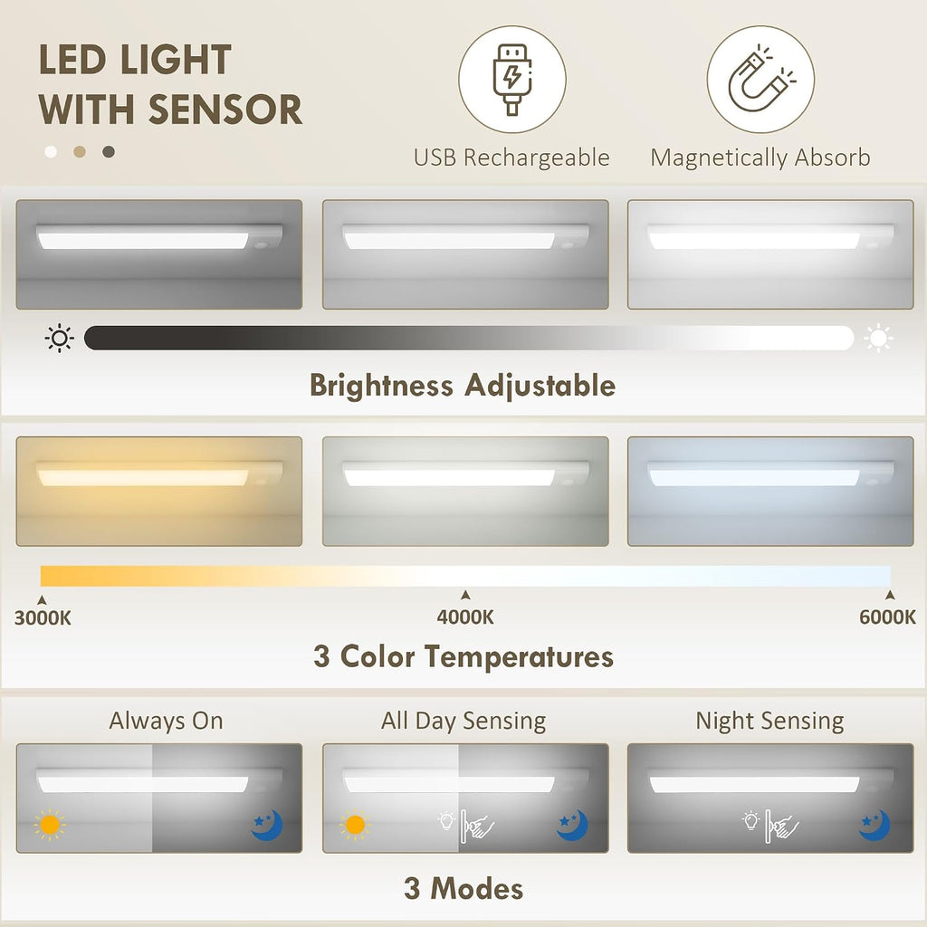 71" Kitchen Pantry, Storage Cabinet with Motion Sensor Light, 6 Door Shelves, Drawer & 4 Adjustable Shelves, White, Easy to Maintain, for Dining Room