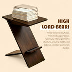 YUNMUARY-C Shaped Couch End Table,Skinny Entryway Table,Modern Wooden Nightstand,11.61 Inches Wide Walnut Slim Side Table for Bedroom,Living Room and Corners,Easy Assembly.