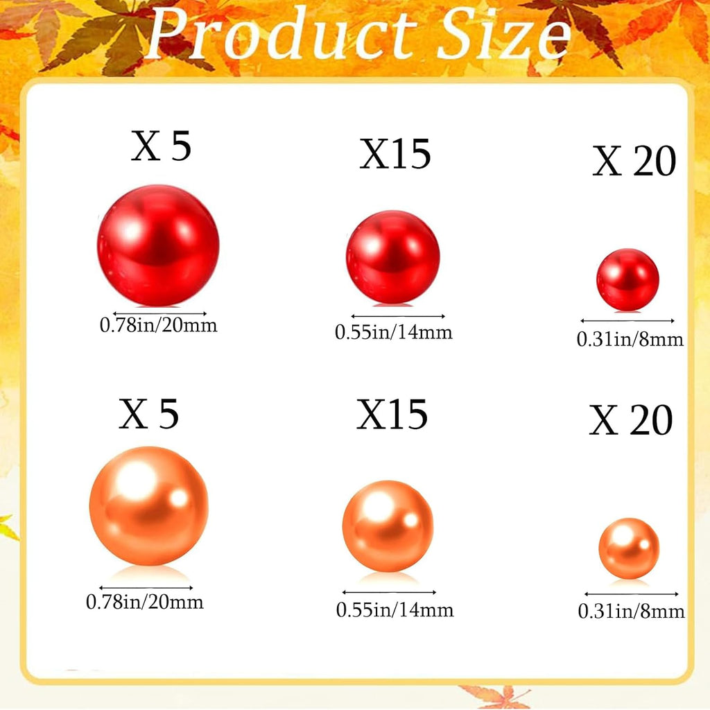 111pcs Thanksgiving Vases Filler Set Faux for Vases Filler Fall Centerpiece for Thanksgiving Halloween Fall