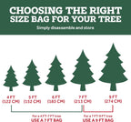ZOBER Wide Christmas Tree Storage Bag - Maximum Accessibility - Fits 9 Ft Trees - 600D Oxford Fabric Christmas Tree Bag For Storage Box For Xmas - Strong, Durable Straps & Handles - Card Slot - Green