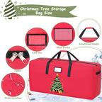 Large Christmas Tree Bag Heavy Duty Christmas Tree Storage Bag 9ft Tree 600D Oxford Material Christmas Tree Ornament Storage Bag Huge Xmas Tree Storage Container for Artificial Tree