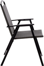 SAFAVIEH Outdoor Patio Furniture Collection – Dory Rattan Weave Folding Chair (PAT6902)