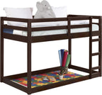 Espresso Twin Loft Bed with Ladder