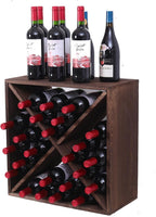 Wine Rack Countertop Wine Storage Wine Rack freestanding Floor 24 Bottle Wine Holder，for Home Kitchen countertops (24 Bottles)