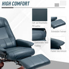Swivel Reclining Chair - Blue
