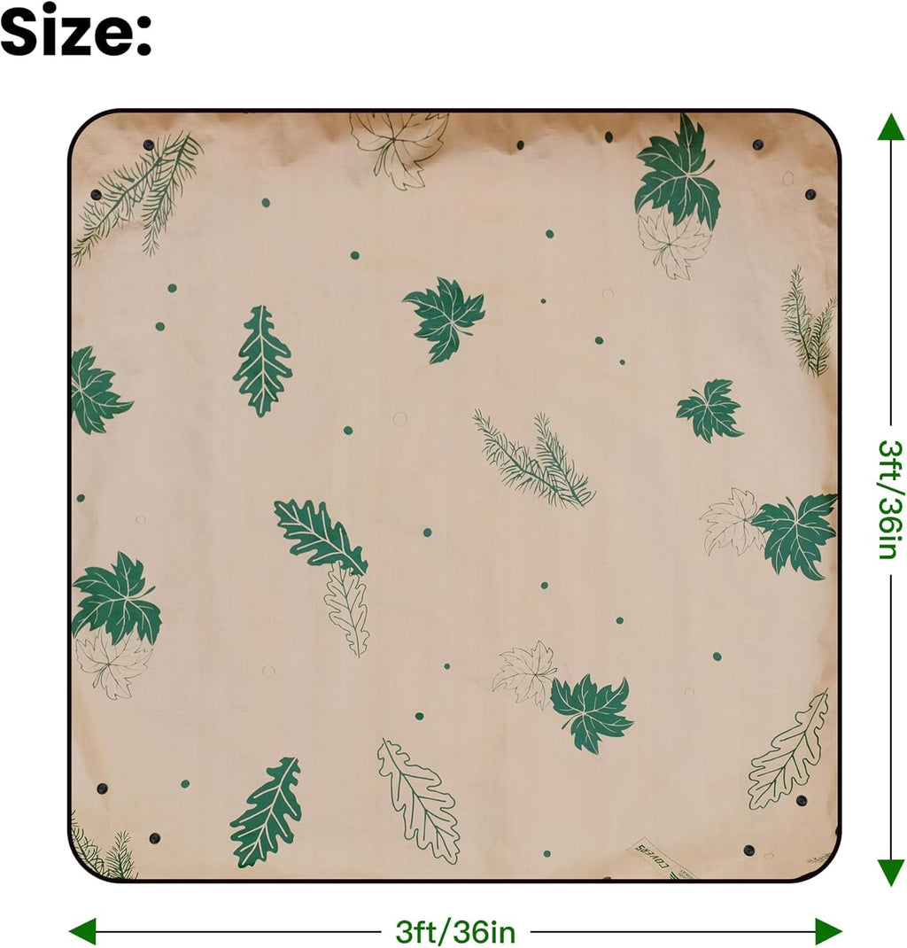 2PCS 3x3FT Repotting Mat for Indoor Plants, Heavy Duty Thickened Gardening Mat, Waterproof Plant Transplanting Potting Tray Foldable