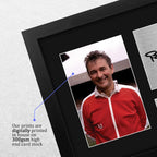 HWC Trading Brian Clough Nottingham Forest Gifts Printed Signed Autograph Picture for Soccer Fans and Supporters - US Letter Framed (ID-007475)