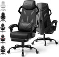 GTPLAYER Computer Chair with Adjustable Footrest, Ergonomic Gaming Chair with Headrest and Lumbar Support, Breathable Mesh Office Chair for Adults, High Back Reclining Desk Chair for Gaming and Office