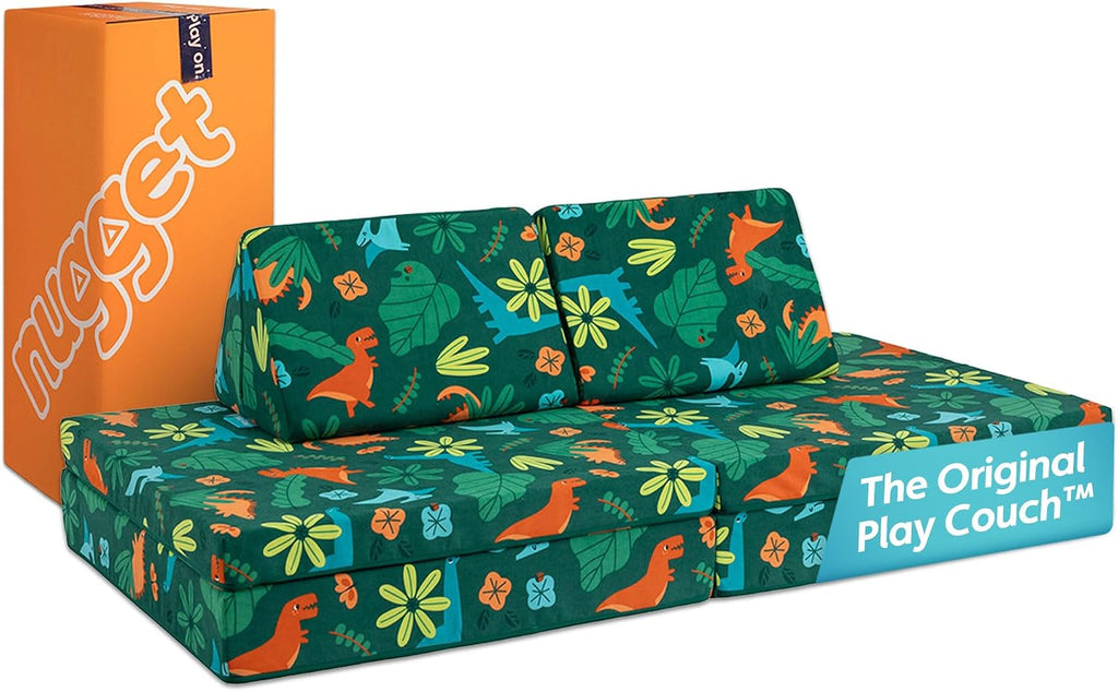 Nugget - The Original Play Couch for Kids - Modular Foam Children's Sofa for Playroom, Imagination, & Creative Open Ended Play - Washable & Convertible Playroom Furniture, Fossil