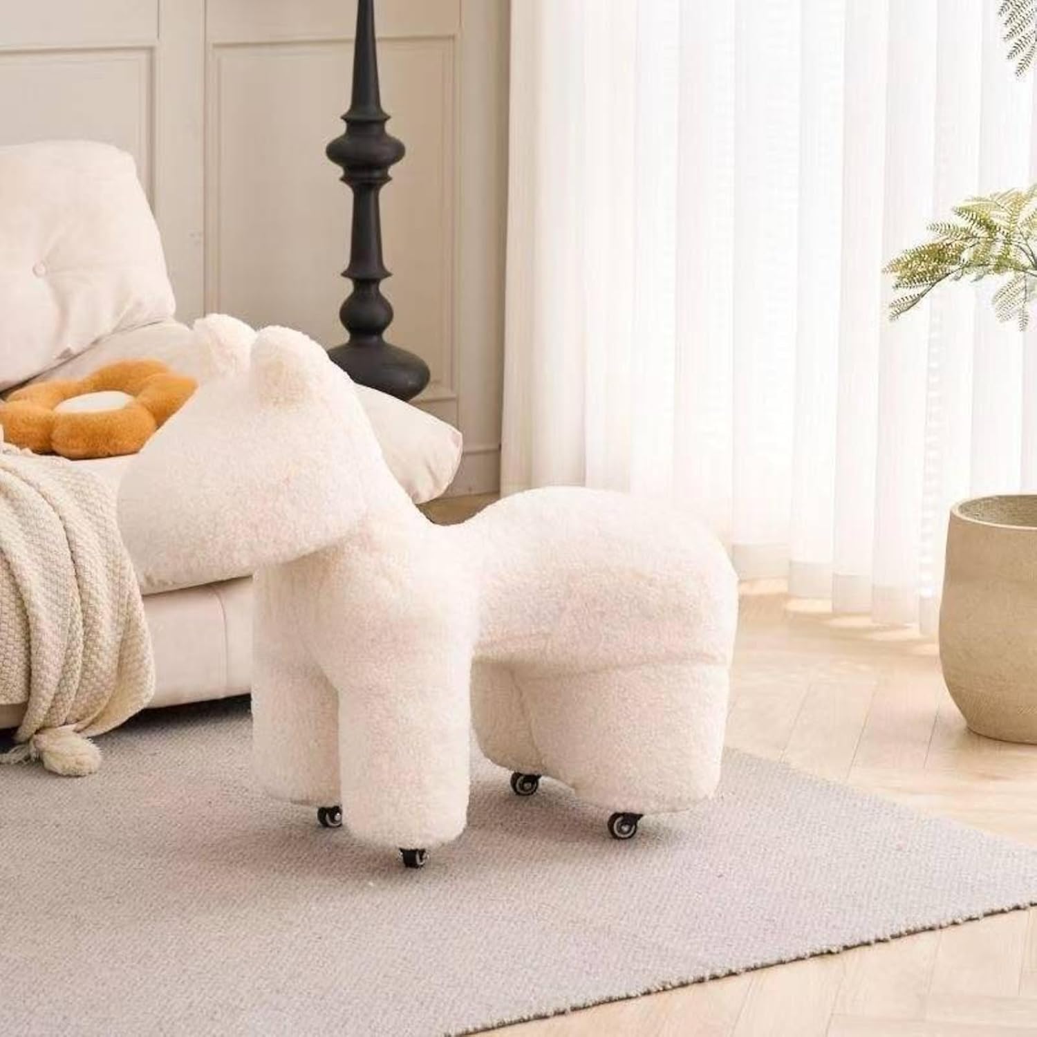 Internet Celebrity Pony Chair Designer's Creative Chair Nordic Style Living Room Floor to Ceiling Doorway Housewarming Gift Sofa Single Person