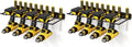 POKIPO Power Tool Organizer, Drill Holder Wall Mount, Heavy Duty Garage Tool Organizer and Storage, Suitable Tool Rack for Tool Room, Workshop, Garage (Black-1 Tirer) (Pack of 2)