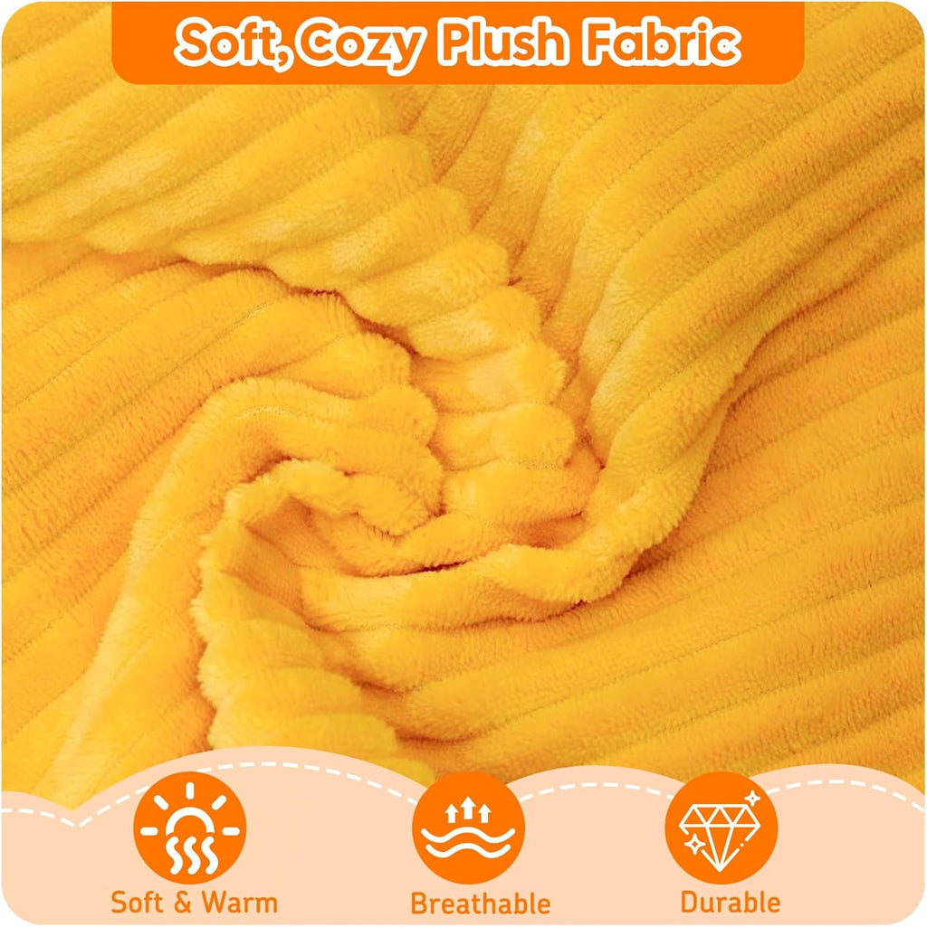 MeMoreCool Stylish Corduroy 10-Piece Kids Play Couch, Modular Foam Toddler Couch Fort Building Set, Convertible Sofa with Washable Covers for Playroom and Bedroom, Mustard Yellow