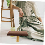 Toddmomy Wooden Bench with Stable Support and Cotton Cloth Cushion, Ergonomic Chair for Improved Body Alignment, Stylish Addition for Home Decor or Office Use