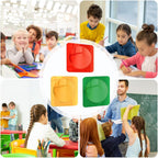 3 Pieces Sensory Wall Mirror Acrylic Bubble, Colorful Acrylic Bubble Wall Mirror, Interactive Sensory Convex Bubbles Mirrors, for Feelings Exploration Tactile Stimulation Boys Girls Preschool Home
