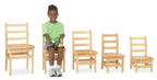Jonti-Craft KYDZ Ladder Back Chair Pair, 12" Height