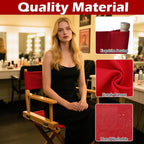 STAY GENT Director's Chair Canvas Replacement Kit 21" L x 8" W - 21" L x 16.5" W Replacement Canvas Durable Cotton Canvas Seat & Back Covers for Home,Model Artist,Makeup,Show Dressing Room, 1 Set Red