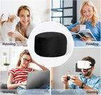 Bean Bag Chair 4Ft, Memory Foam Filled, Removable Velvet Cover, Giant Bean Bag Chairs for Adults and Teens, Round Sofa Chair for Dorm Room, Bedroom and Gaming Room, Black