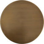 Kate and Laurel Tira Elegant Metal Round Side Table, 14 x 14 x 24, Antique Brass, Vintage Circle End Table for Use as Bedroom Nightstand or Living Room Table Option