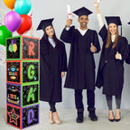 4 Pcs 2026 Preschool Balloon Boxes Kindergarten Graduation Decorations Memorable Grad Party Supplies for for Pre K Congrats Indoor Outdoor Congrats Grad Home Door Decor