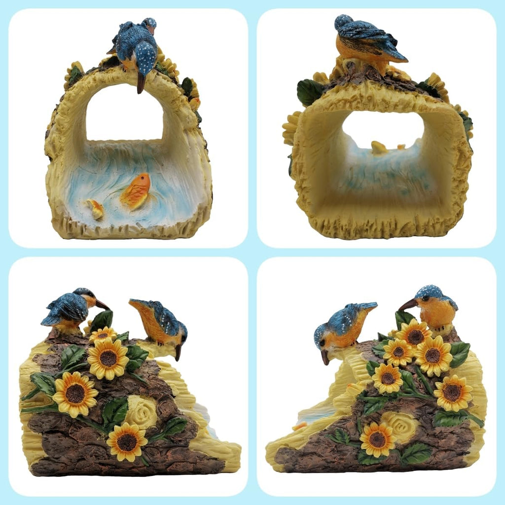 Bird Sculpture Gutter Diverter Rain,Deco Gutter Extension Downspout, Eco-Friendly Resin Statue Gutter Extender Diverter,Splash Block, Perfect Rain Gutter Downspout Extension for 3"x4" Downspouts
