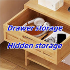 Side Table with Drawer and Open Storage End Table Nightstand Bedside Tables Night Stand Storage Shelf Lightweight