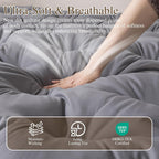 SHOUREN Japanese Futon Mattress Floor Mattress 3" Tatami Mat,Shredded Memory Foam Foldable Roll Up and Portable Sleeping Pad Suitable for Camping,Guest Room,Grey 39"X80" Twin Size