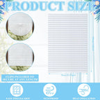 Threehoney 4 Pcs Non Woven Room Divider 30 x 118 Inch No Drilling Pleated Blinds for Room Separation Adjustable Temporary Light Filtering Privacy Screen Wall Divider for Home Bedroom Office