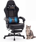 Mistpeople Gaming Chair, Ergonomic High Back Computer Chair with Footrest, Lumbar Support & Pocket Spring Cushion, Comfortable Swivel Home Office Desk Chair for Adults