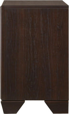 Copper Dark Cocoa 2-Drawer Rectangular Nightstand,for Small Spaces