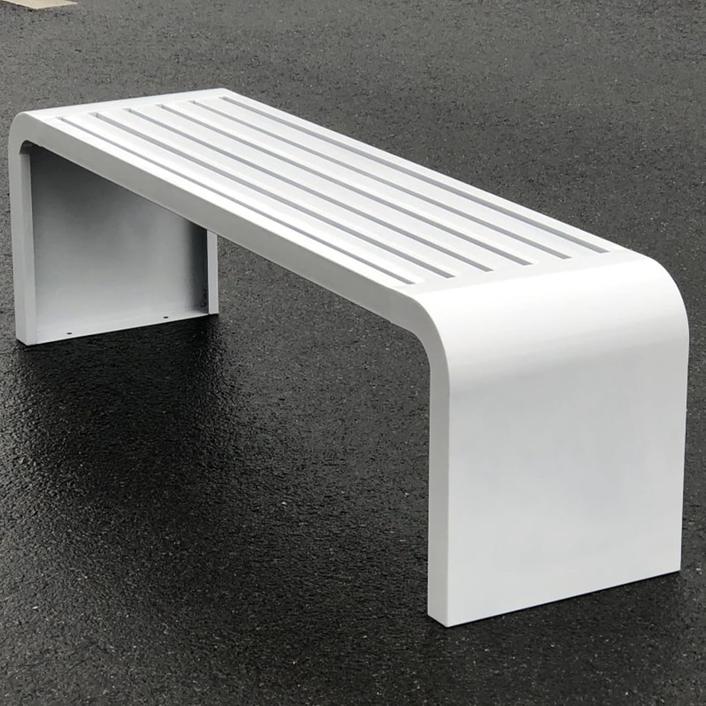 Outdoor Metal Bench, Made of Stainless Steel, with a Thickened and Widened seat, Suitable for Parks, playgrounds, Shopping malls, and bookstores Pink 180cm