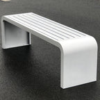 Outdoor Metal Bench, Made of Stainless Steel, with a Thickened and Widened seat, Suitable for Parks, playgrounds, Shopping malls, and bookstores Pink 180cm