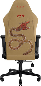 Razer Iskur V2 X Ergonomic Gaming Chair: Built-in Lumbar Support - Widened Seat - High Density Foam Cushions - Adjustable 152 Degree Recline - 2D Armrests - Plush Fabric - Counter Strike 2 Edition