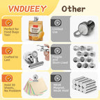 VNDUEEY 20 Pack Fridge Magnets Refrigerator Magnets, Strong Magnetic Clips Heavy Duty, Magnet Clips for Whiteboard, Magnets for Fridge Locker Office Accessories (Silver)