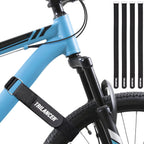 Trilancer Bike Rack Straps, 4-Pack Adjustable Bike Wheel Stabilizer Strap with Hook and Loop for Car and Wall Mount, for Transportation and Storage (29.5'' x 1.5'')